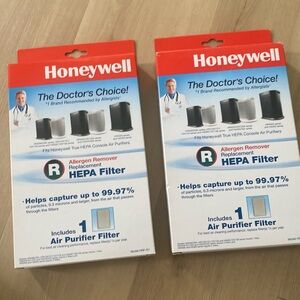 Honeywell HEPA Air Purifier Filter Model HRF-R1 Set of 2